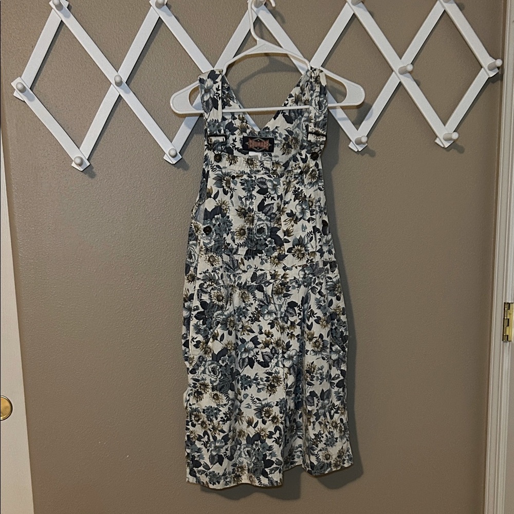 Floral Overall Shorts